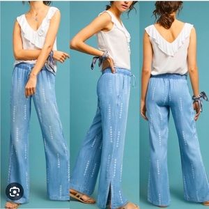Cloth & Stone Wide-Leg Soft Denim Pants - Size M - from Anthropologie!